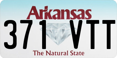 AR license plate 371VTT