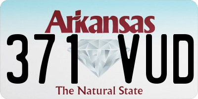 AR license plate 371VUD