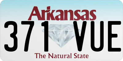 AR license plate 371VUE
