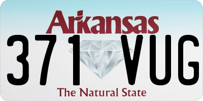 AR license plate 371VUG