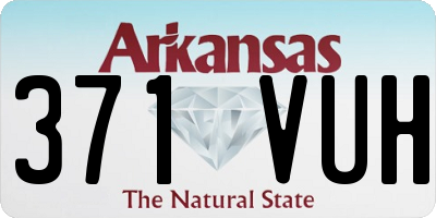 AR license plate 371VUH