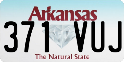 AR license plate 371VUJ