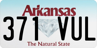 AR license plate 371VUL
