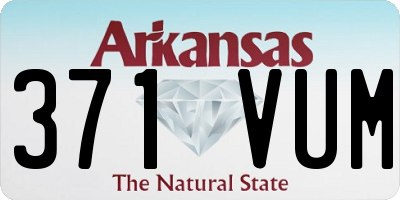 AR license plate 371VUM