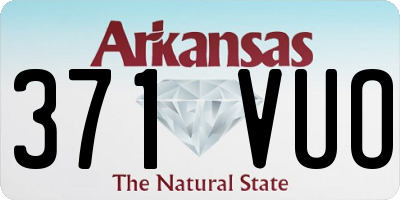 AR license plate 371VUO