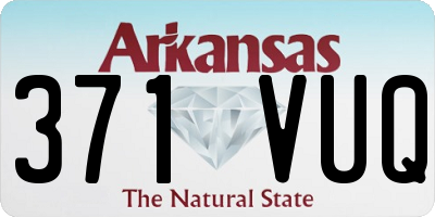 AR license plate 371VUQ