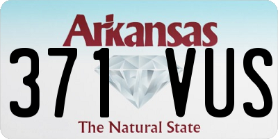 AR license plate 371VUS