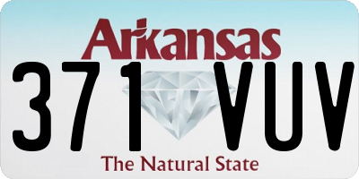AR license plate 371VUV