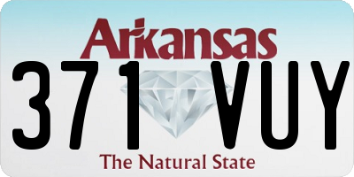 AR license plate 371VUY
