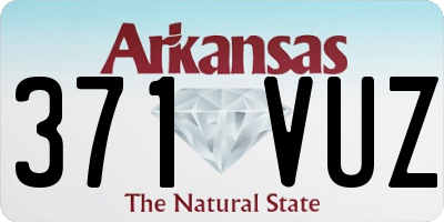 AR license plate 371VUZ