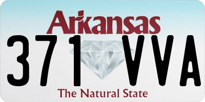 AR license plate 371VVA