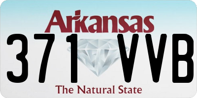 AR license plate 371VVB