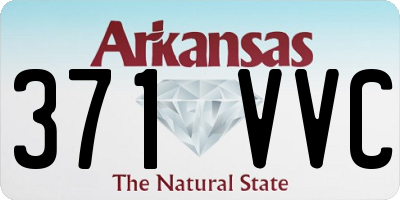 AR license plate 371VVC