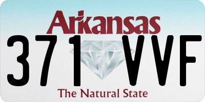 AR license plate 371VVF