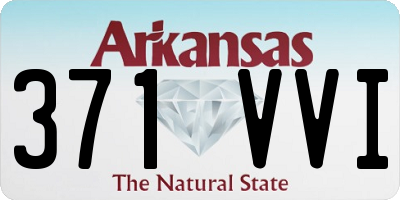 AR license plate 371VVI