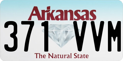 AR license plate 371VVM