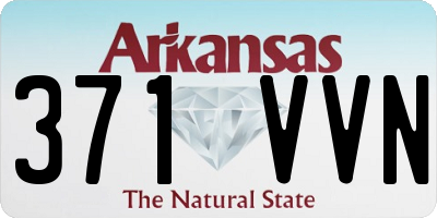 AR license plate 371VVN