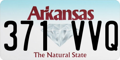 AR license plate 371VVQ