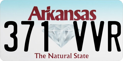 AR license plate 371VVR