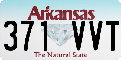 AR license plate 371VVT