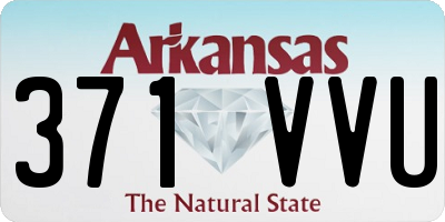 AR license plate 371VVU