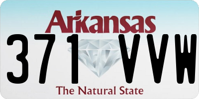 AR license plate 371VVW