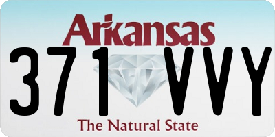 AR license plate 371VVY