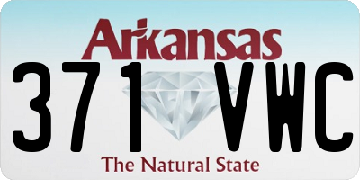 AR license plate 371VWC