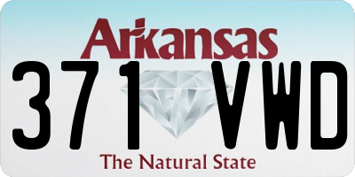 AR license plate 371VWD