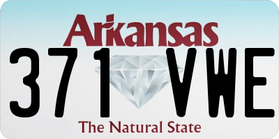AR license plate 371VWE