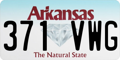 AR license plate 371VWG