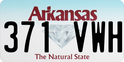 AR license plate 371VWH