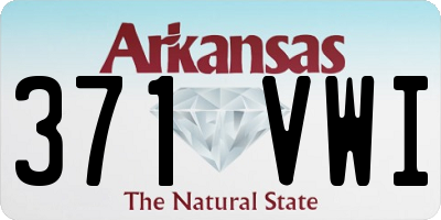 AR license plate 371VWI