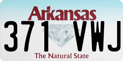 AR license plate 371VWJ