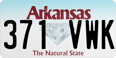 AR license plate 371VWK