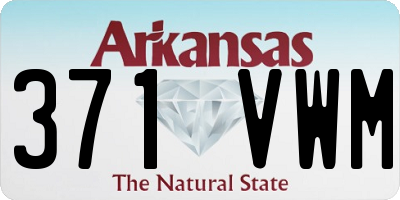 AR license plate 371VWM