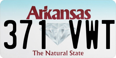 AR license plate 371VWT