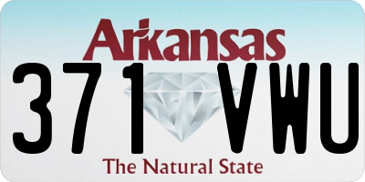 AR license plate 371VWU
