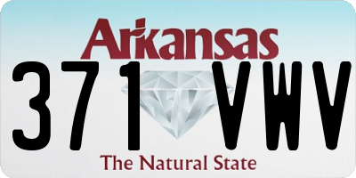 AR license plate 371VWV