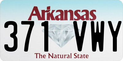 AR license plate 371VWY