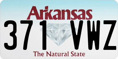 AR license plate 371VWZ