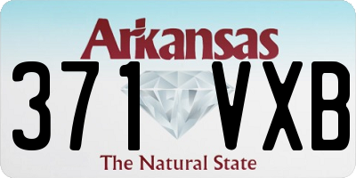 AR license plate 371VXB