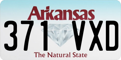 AR license plate 371VXD