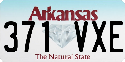 AR license plate 371VXE
