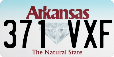 AR license plate 371VXF