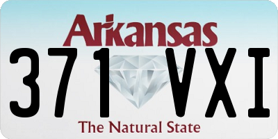 AR license plate 371VXI