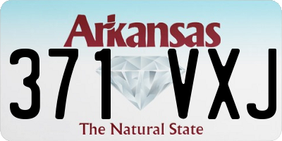 AR license plate 371VXJ