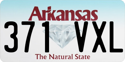 AR license plate 371VXL