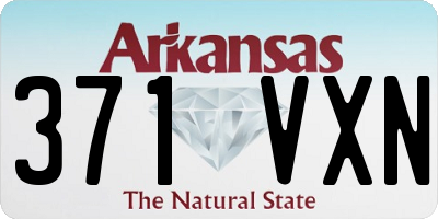 AR license plate 371VXN