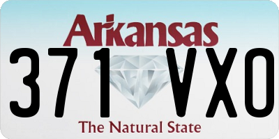 AR license plate 371VXO